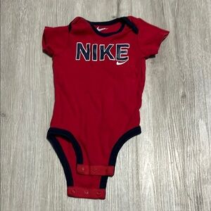 Nike Red Baby One Piece